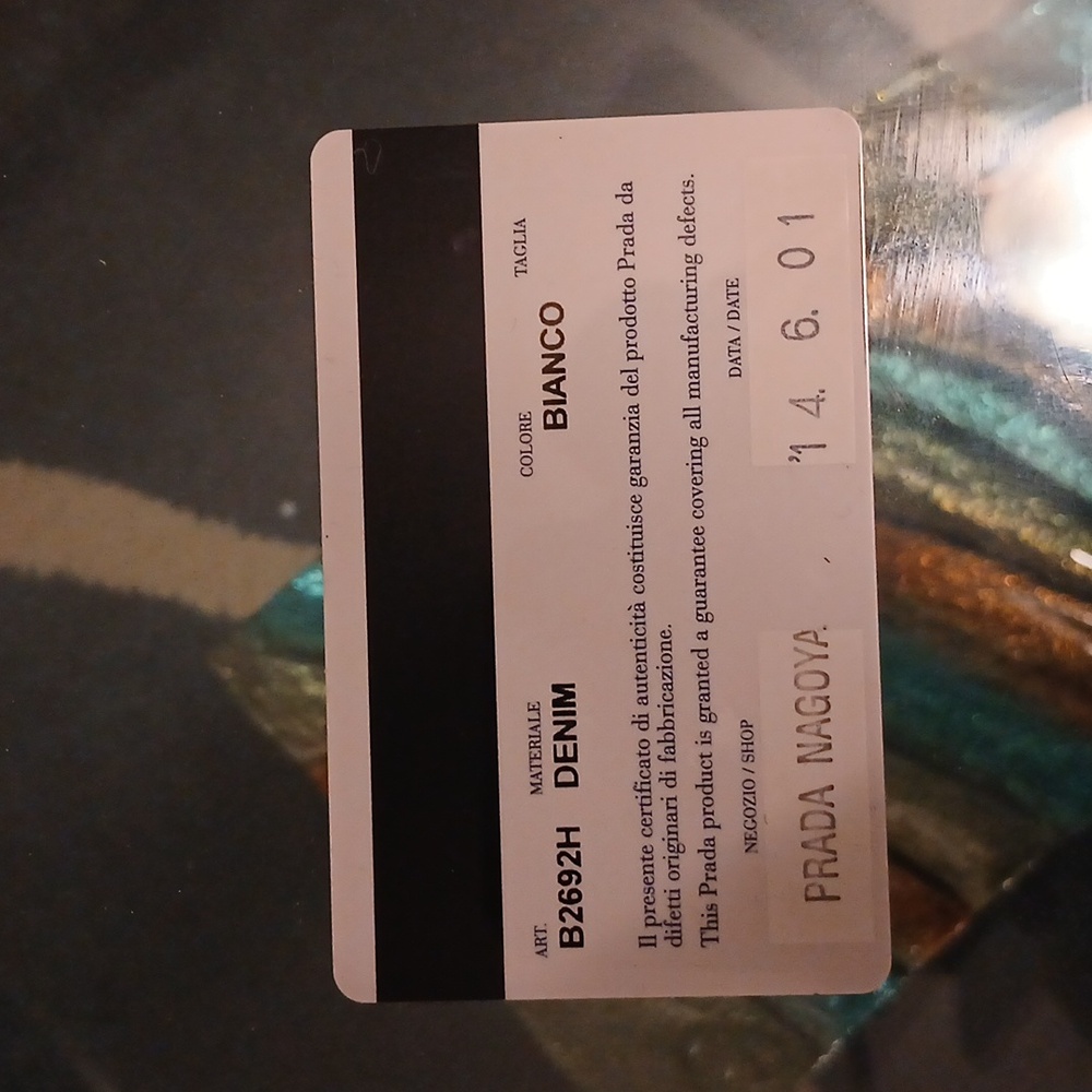 Prada Light Gray Denim Canapa Studded Tote Bag With Crossbody Strap - Picture 15 of 16